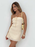Vaida Strapless Mini Dress Cream