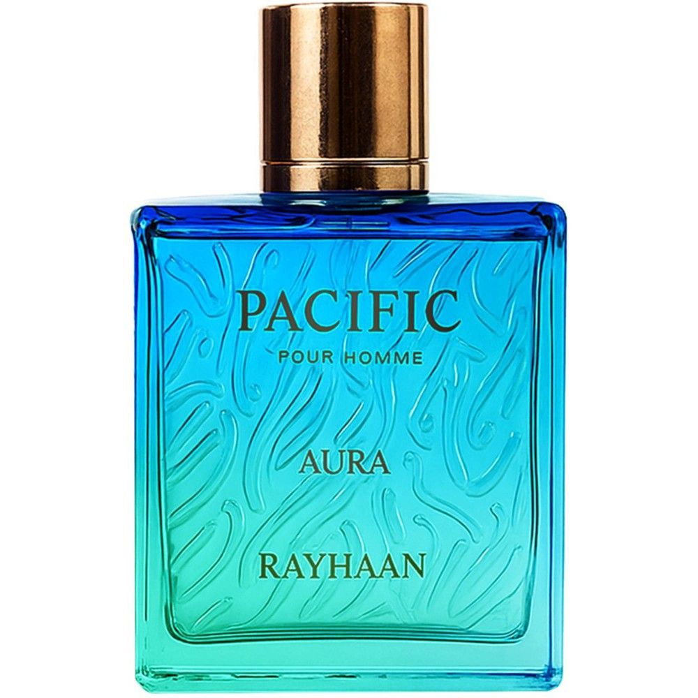 Rayhaan Pacific Aura EDP 3.4 oz – Men's Fresh Aquatic Cologne 100ml