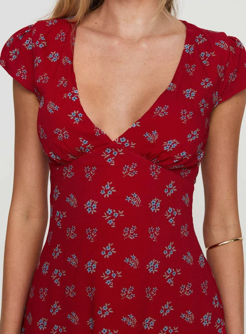 Cannelloni Mini Dress Red
