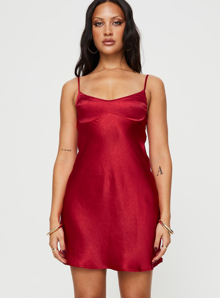 Jazelle Mini Dress Red