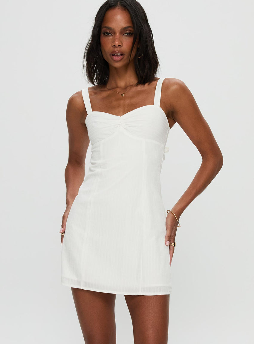 Summer Isles Mini Dress White