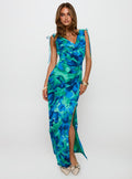 Symphonies Cowl Maxi Dress Multi