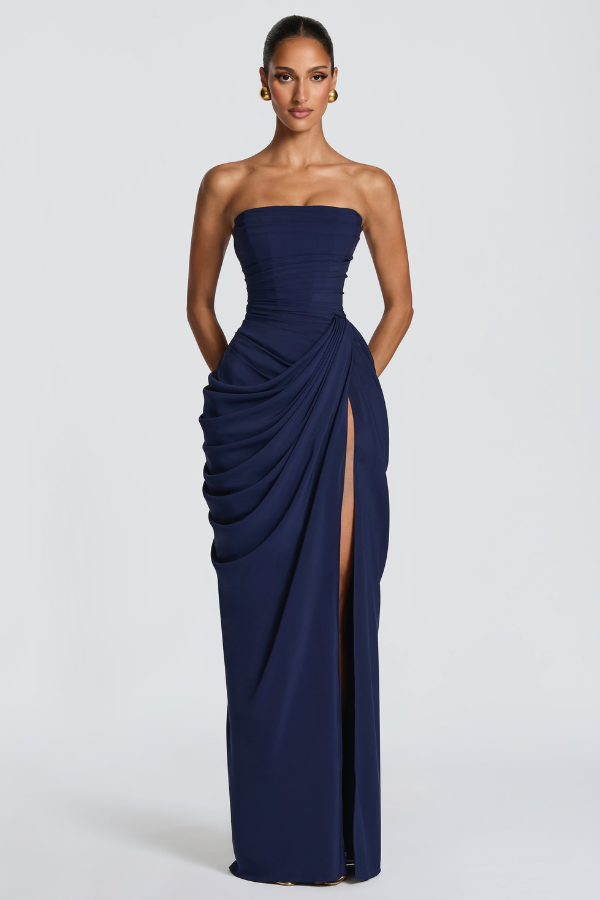 Cyra Elegant Flowing Maxi Occasion Dress