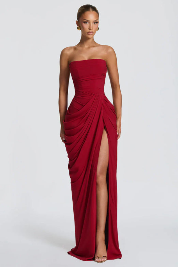 Cyra Elegant Flowing Maxi Occasion Dress