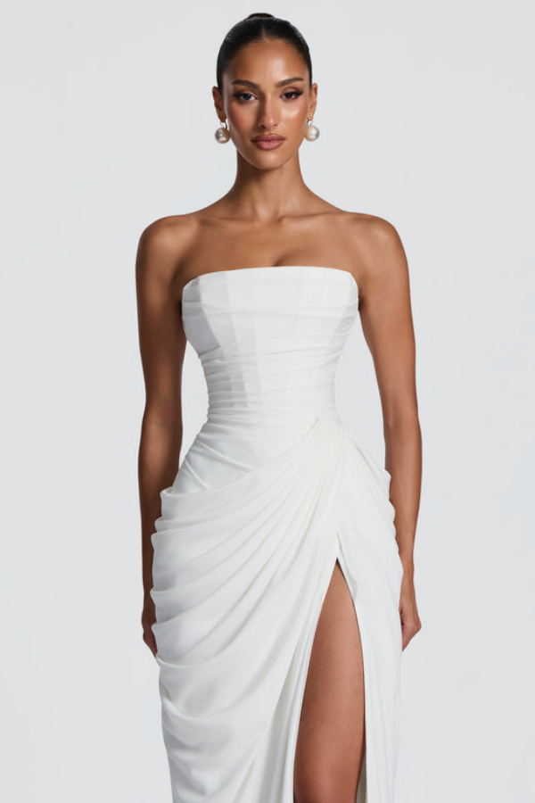 Cyra Elegant Flowing Maxi Occasion Dress