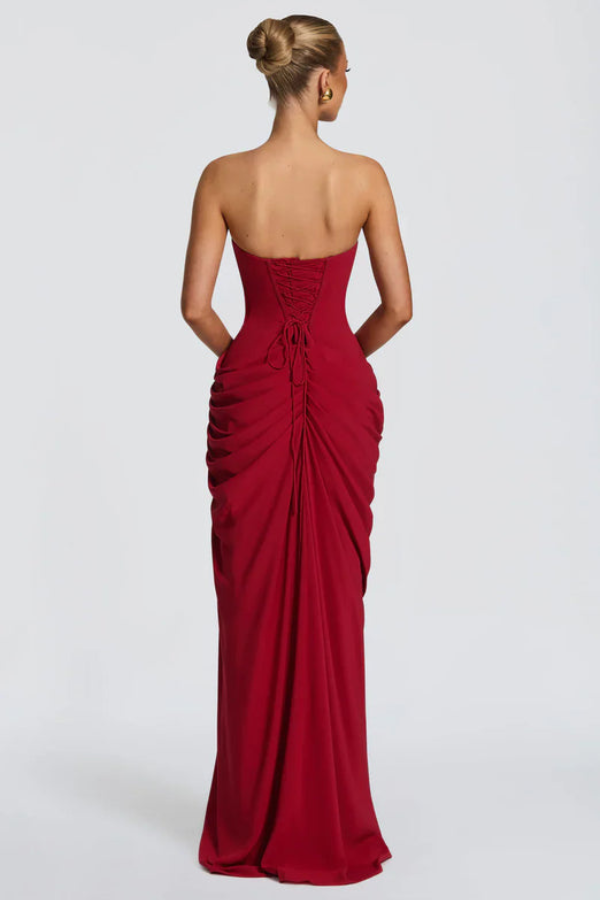 Cyra Elegant Flowing Maxi Occasion Dress