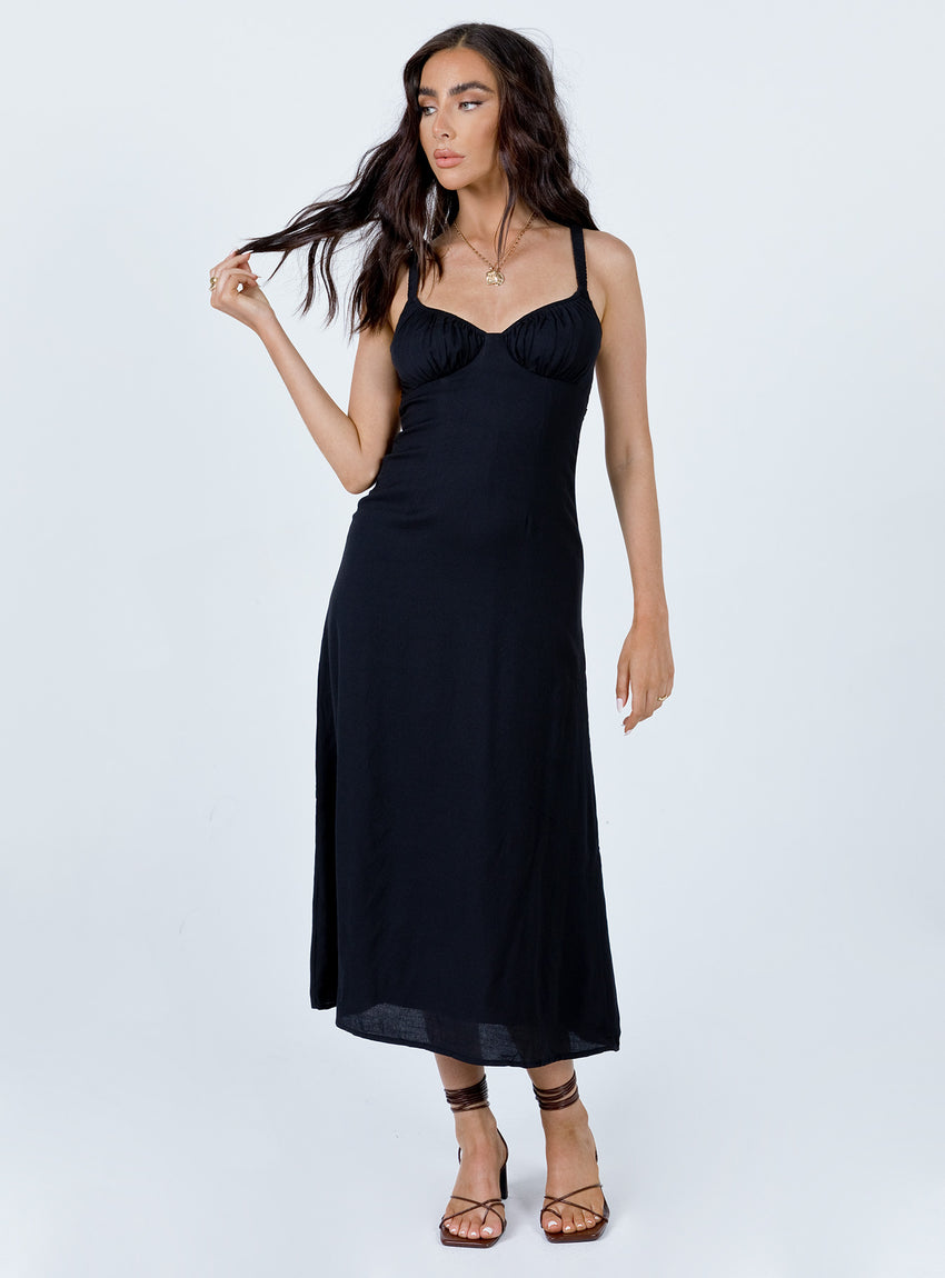 Georgia Midi Dress Black