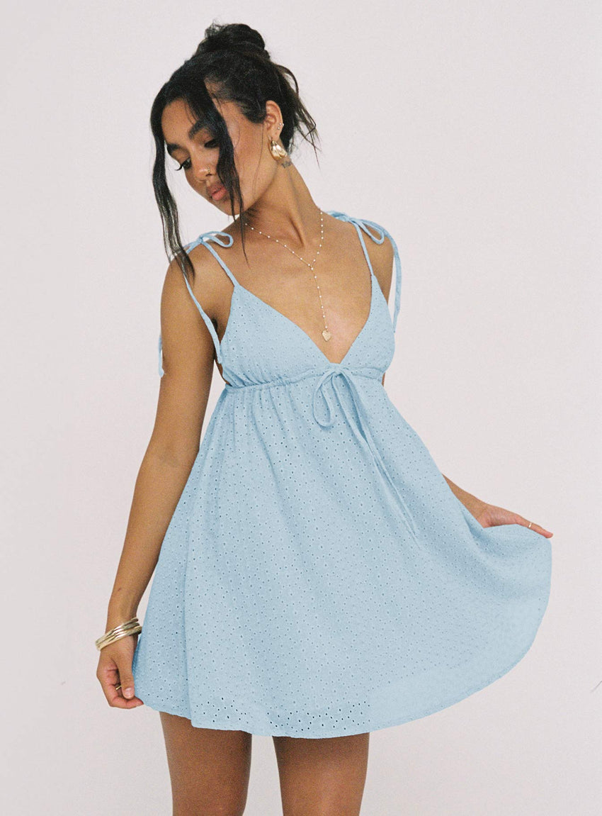 Pavlos Mini Dress Light Blue