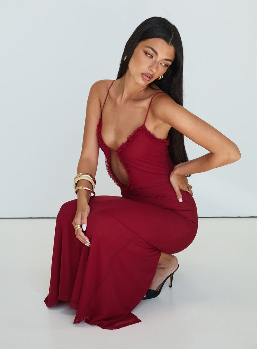 Capisce Maxi Dress Red Petite