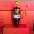 Stanley Quencher H2.0 FlowState 40 oz Insulated Tumbler with Handle & Straw – Red