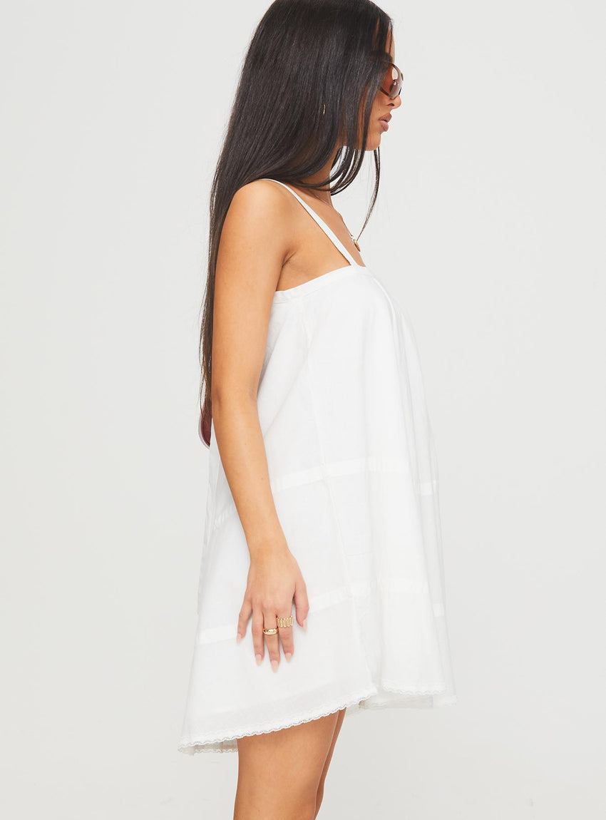 Jubilant Mini Dress White