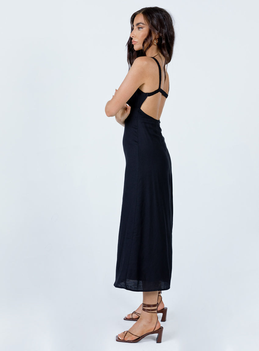 Georgia Midi Dress Black