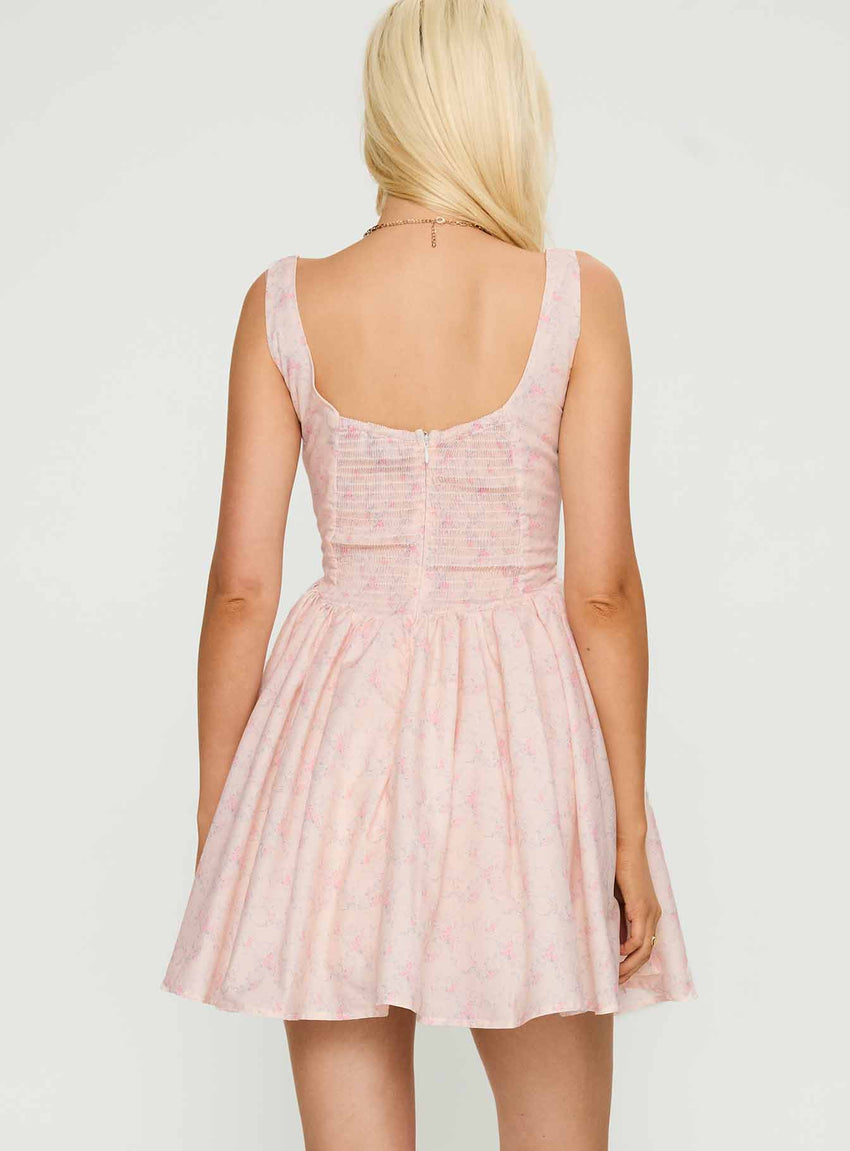 Bridgitte Corset Mini Dress Floral