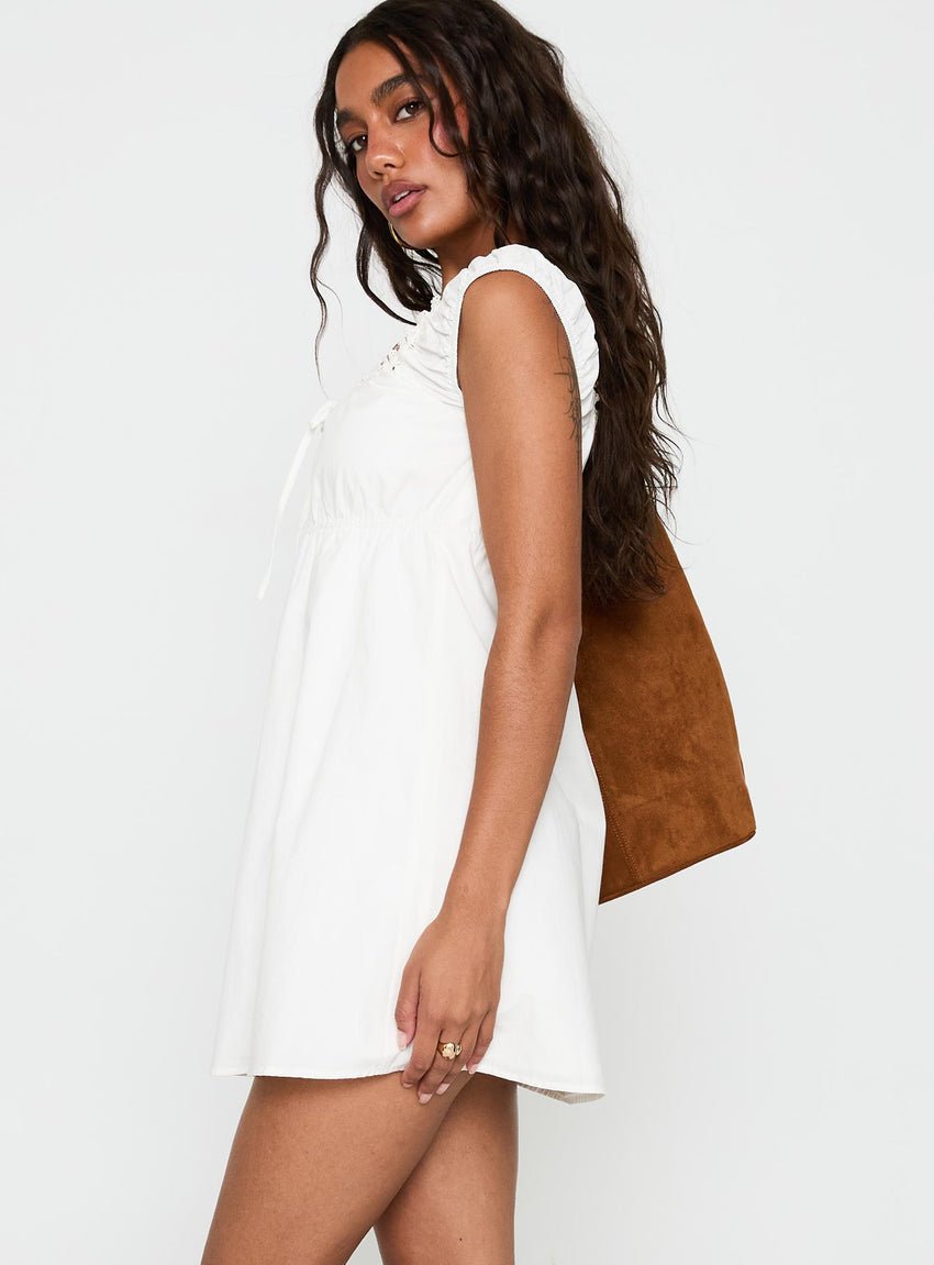 Gentle Love Mini Dress White