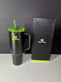 Stanley Halloween Quencher H2.0 40 oz Web Glow Black Tumbler