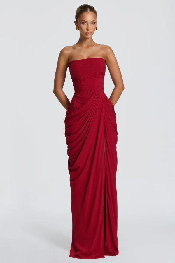 Cyra Elegant Flowing Maxi Occasion Dress