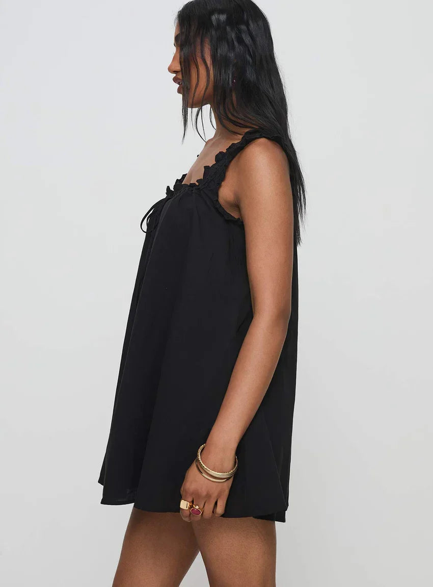 Swing Mini Dress Black Petite