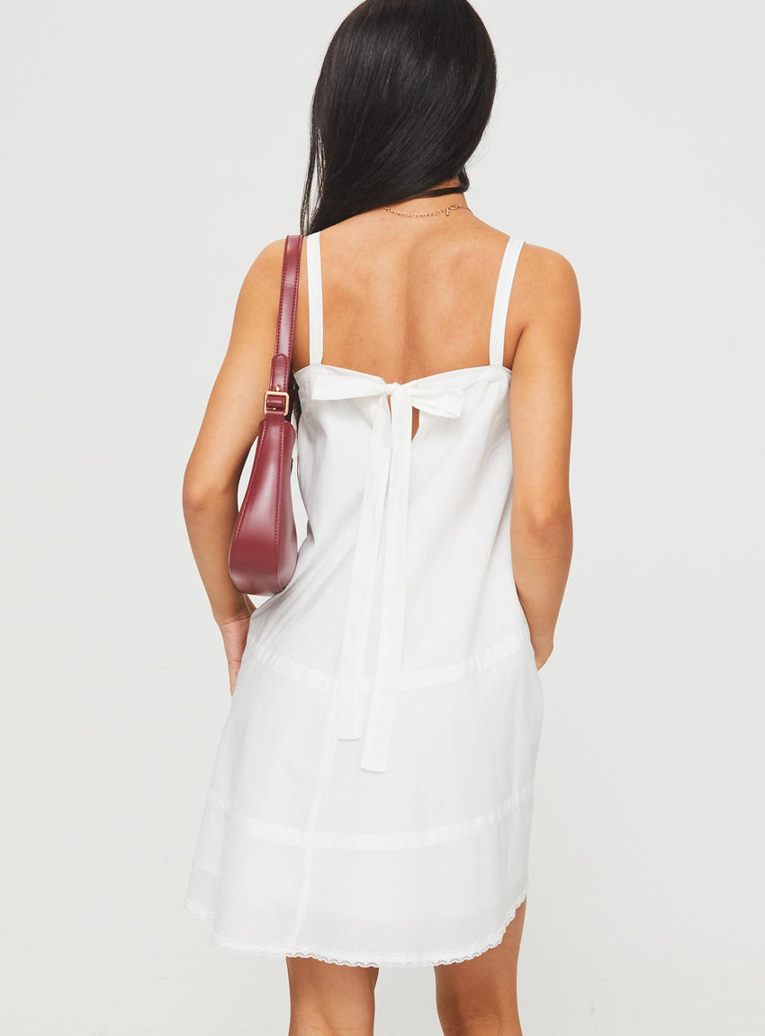 Jubilant Mini Dress White