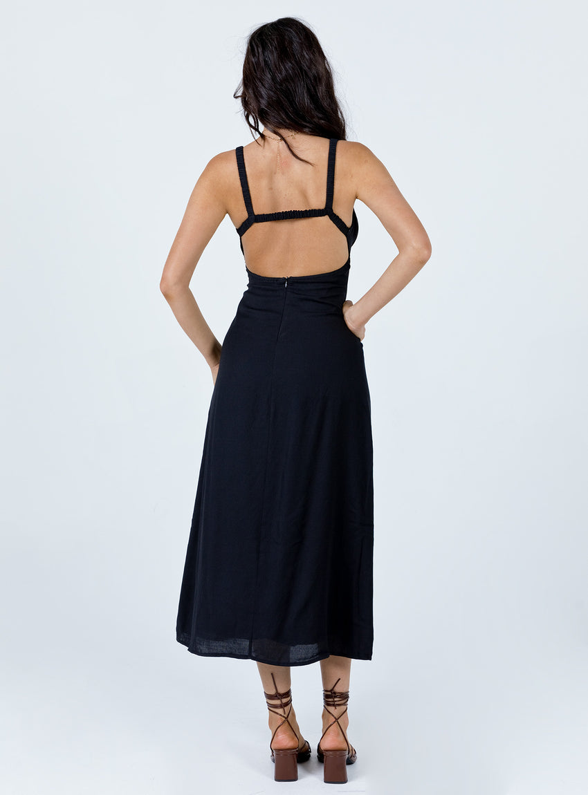 Georgia Midi Dress Black