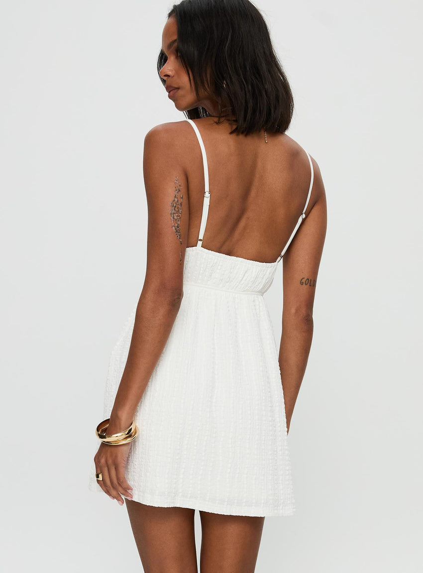 All Too Well Mini Dress White