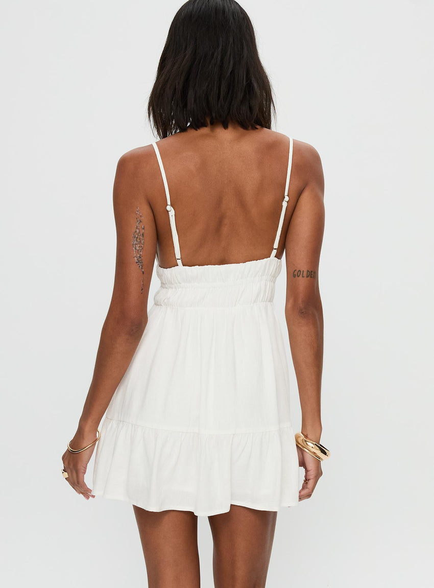 Elpida Mini Dress White