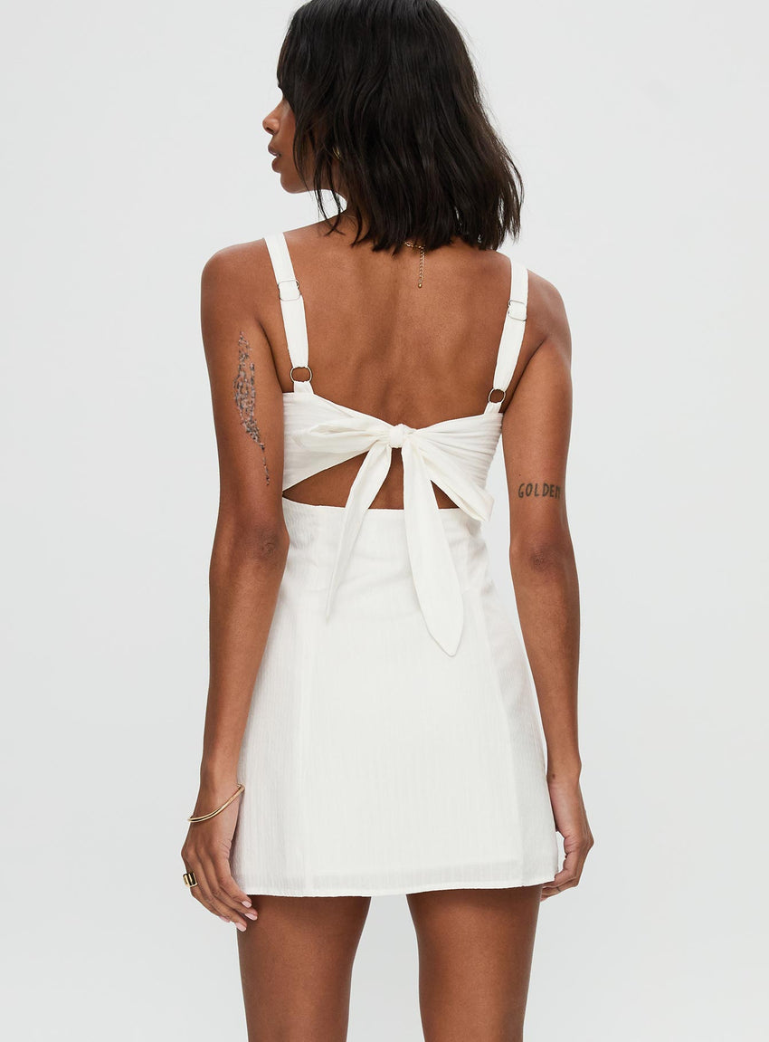 Summer Isles Mini Dress White