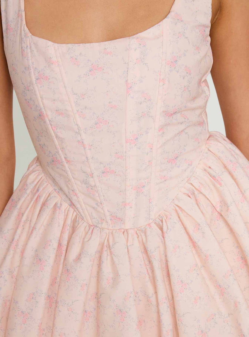 Bridgitte Corset Mini Dress Floral