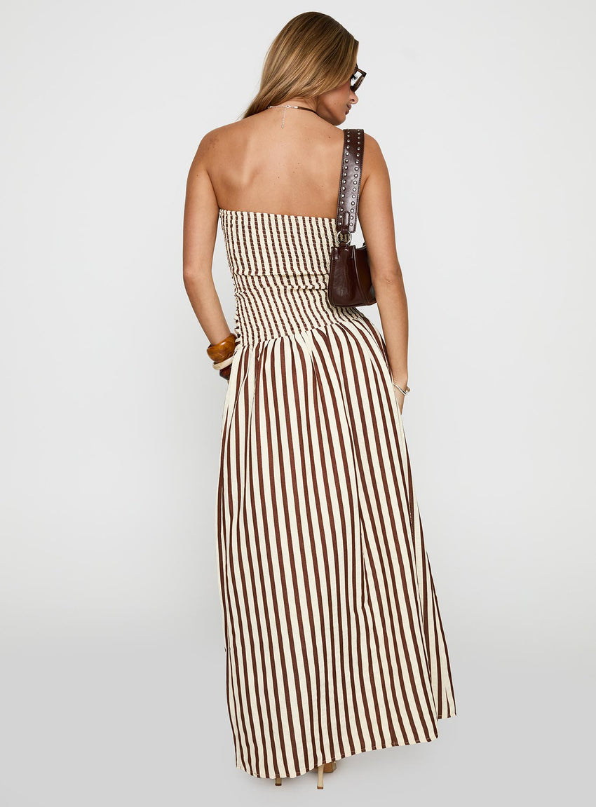 Adessa Strapless Maxi Dress Multi