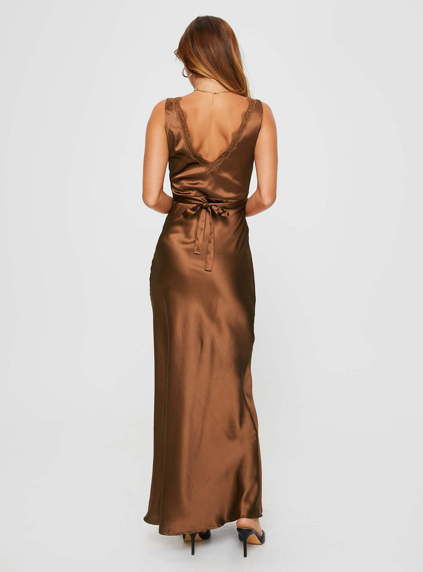 Galloway Maxi Dress Brown