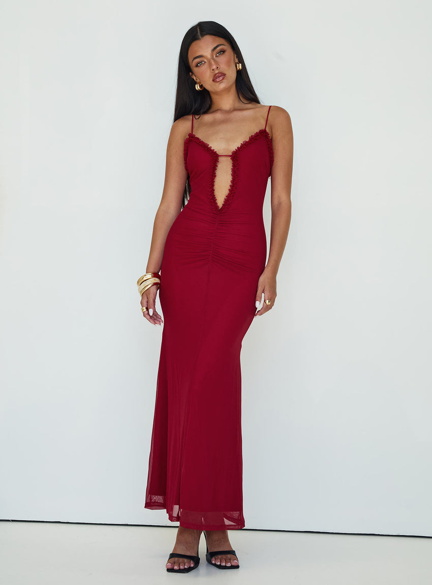 Capisce Maxi Dress Red Petite