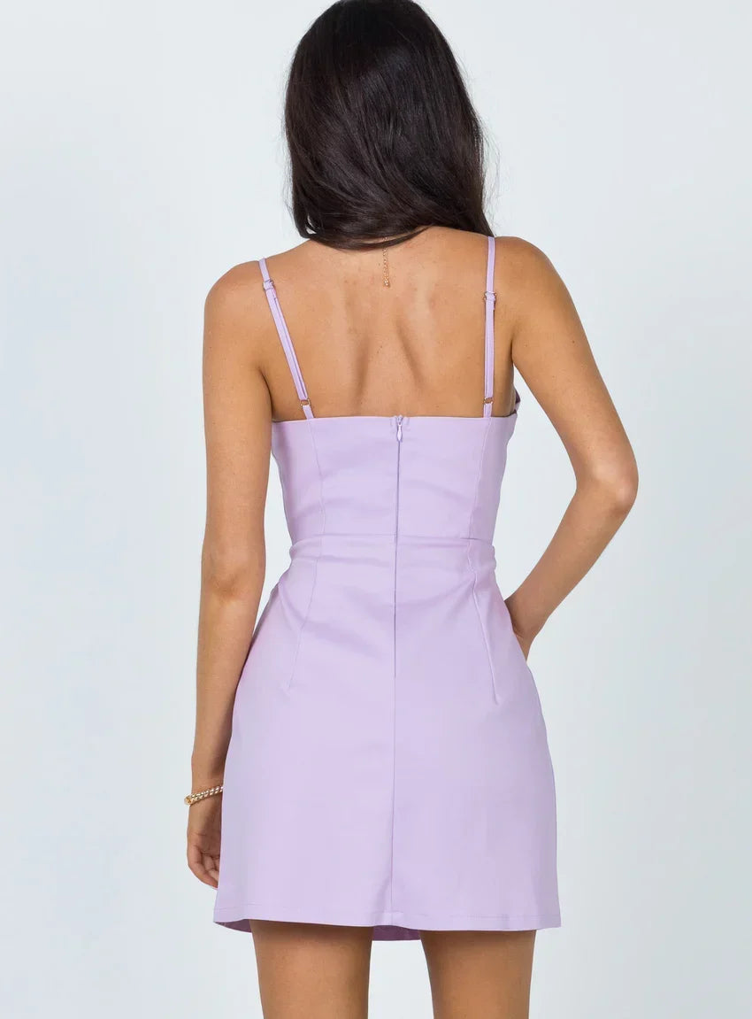 Novella Mini Dress Lilac