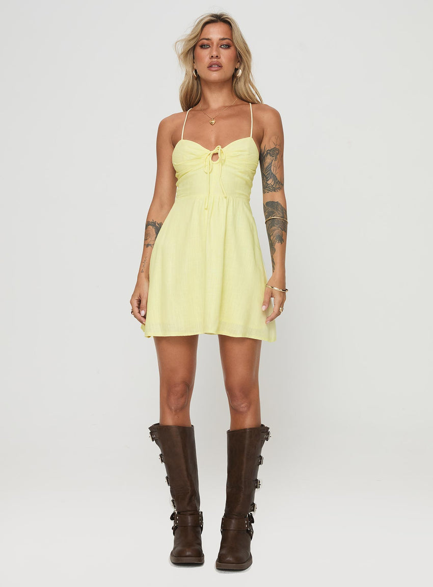 Tassos Mini Dress Lemon