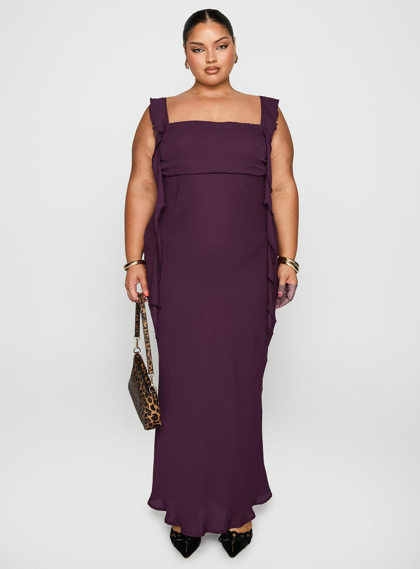 Lanai Maxi Dress Plum Curve