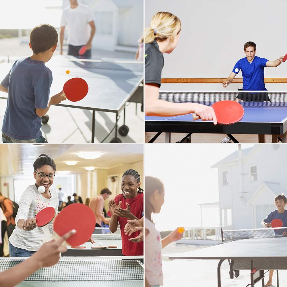 Portable Ping Pong Paddle Set – Retractable Table Tennis Net & 6 Balls