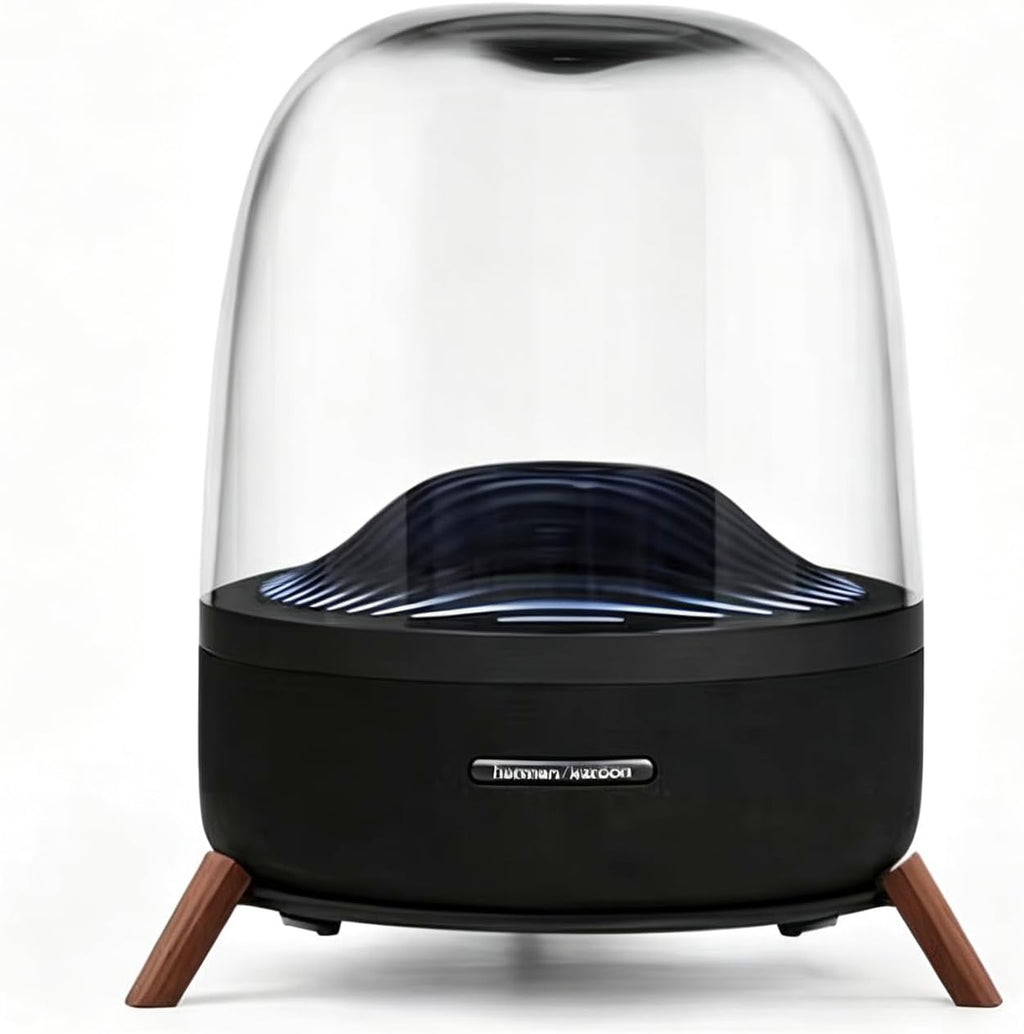 Speaker Stand for Harman Kardon Aura Studio 3 & 4 – Metal & Wood Desk Stand