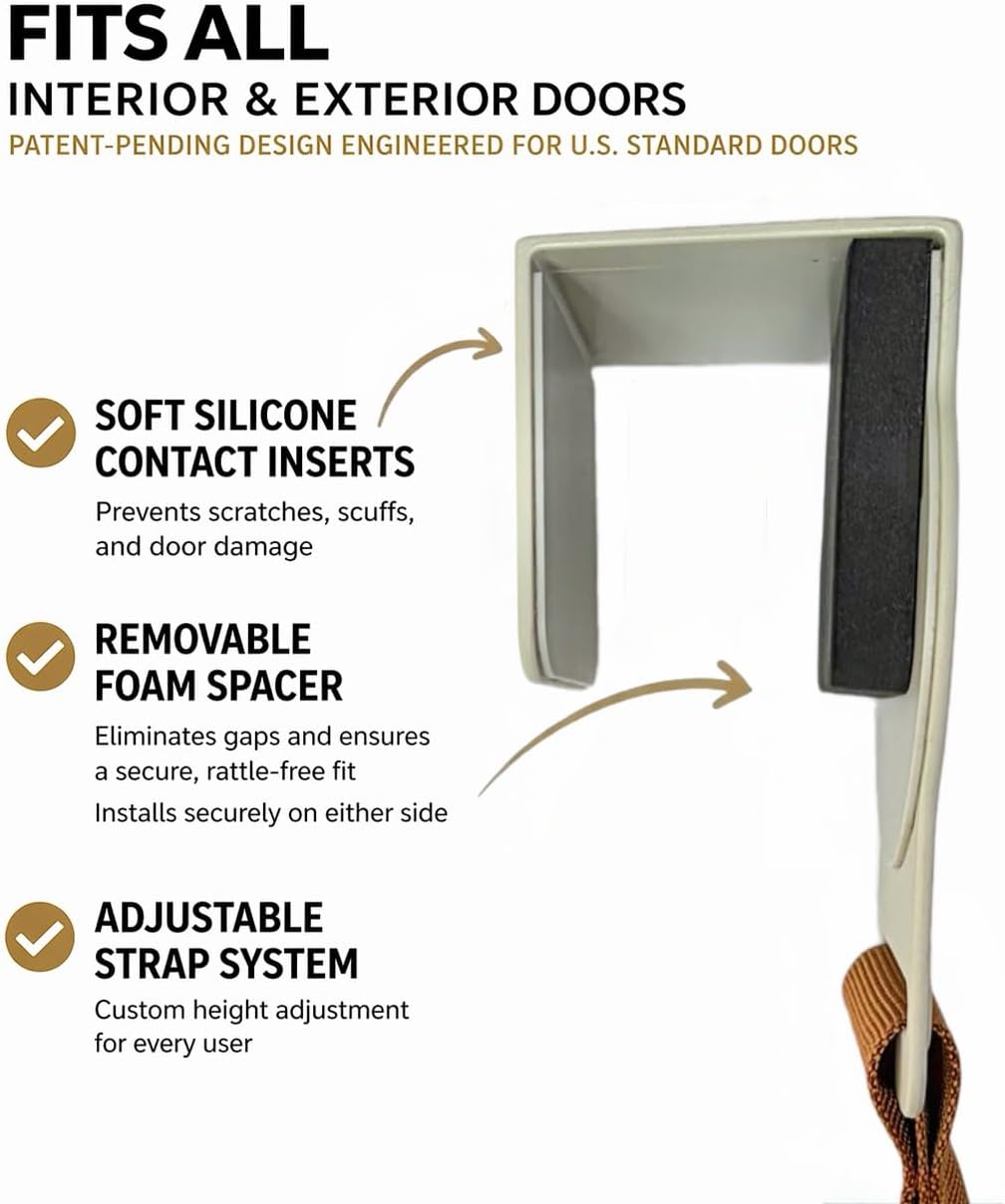 Hands-Free Back Scratcher – Door Mounted Adjustable Full Body Itch Relief