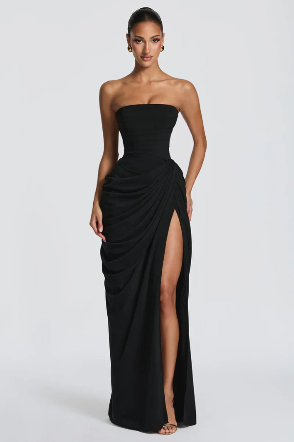 Cyra Elegant Flowing Maxi Occasion Dress