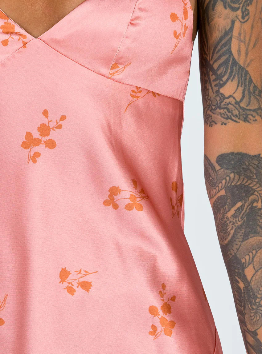 Stargazing Mini Dress Pink Floral