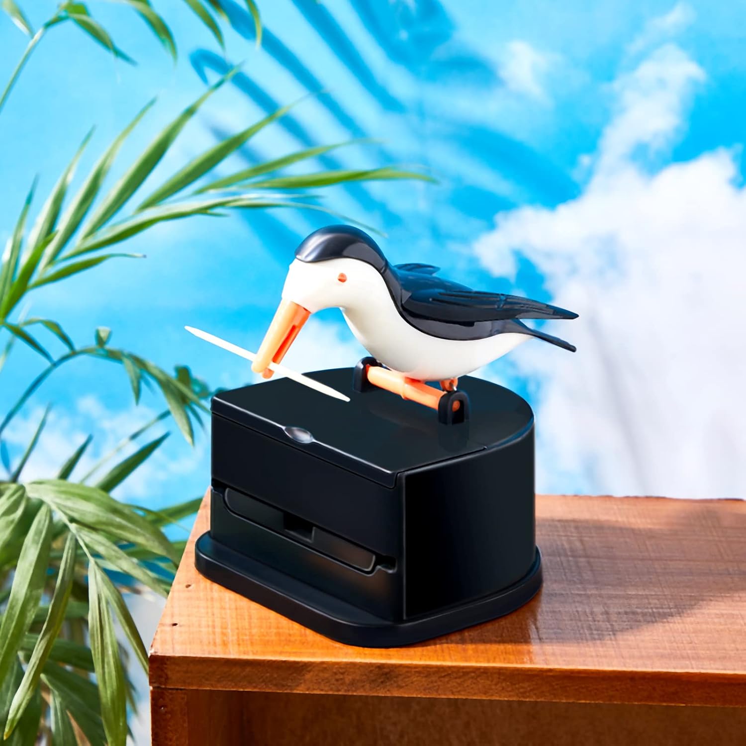 Woodpecker Toothpick Dispenser – Set of 2 Cute Automatic Toothpick Holders