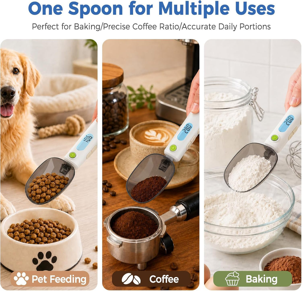 Digital Measuring Spoon Scale – Rechargeable 0.1g Precision Gram Scale