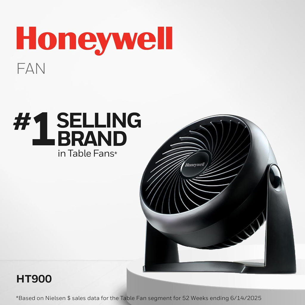 Honeywell TurboForce Table Fan – Quiet 3 Speed Air Circulator