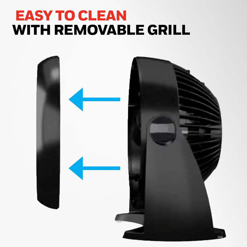 Honeywell TurboForce Table Fan – Quiet 3 Speed Air Circulator