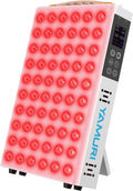 Red Light Therapy Panel – 660nm 850nm 60 LED Lamp with Timer & Stand