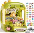 Claw Machine for Kids with 64 Dinosaur Toys - Mini Arcade Prize Game with Lights & Sounds, Ages 3-8