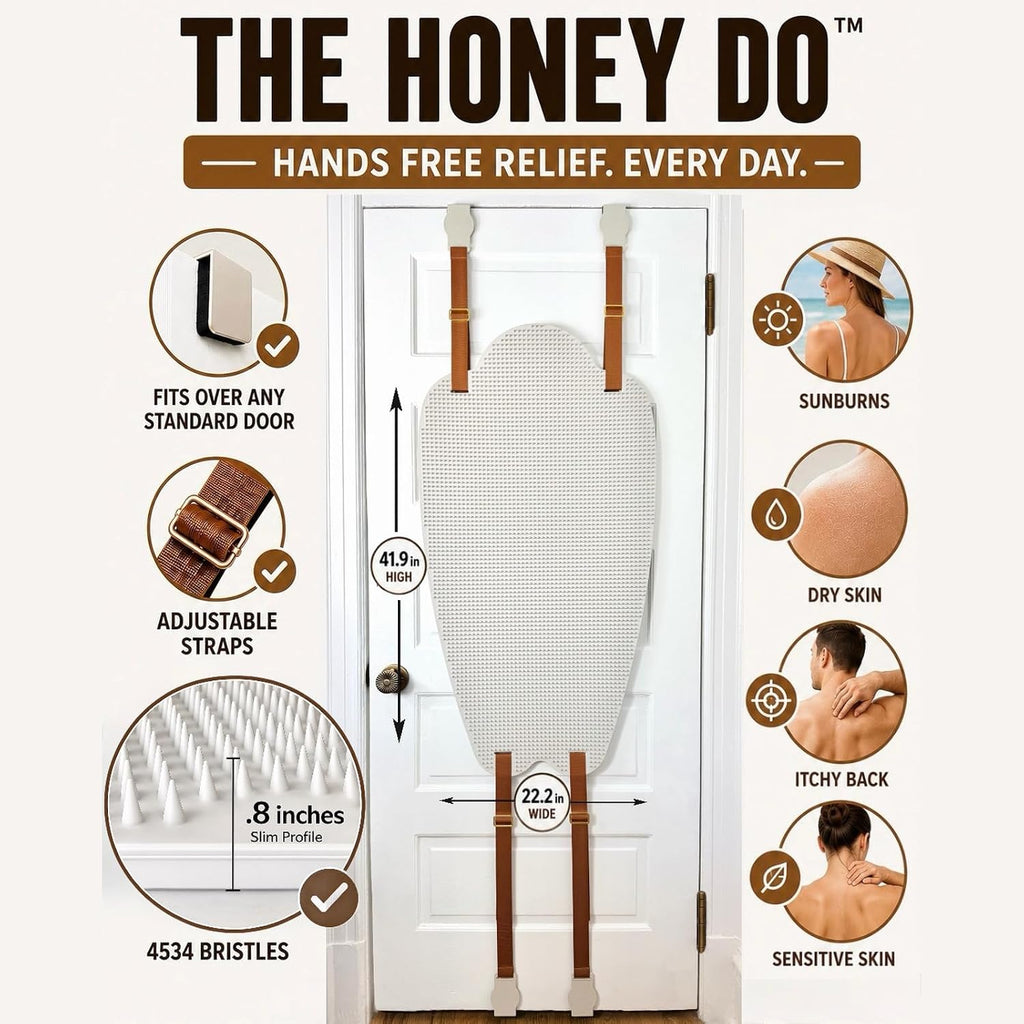 Hands-Free Back Scratcher – Door Mounted Adjustable Full Body Itch Relief