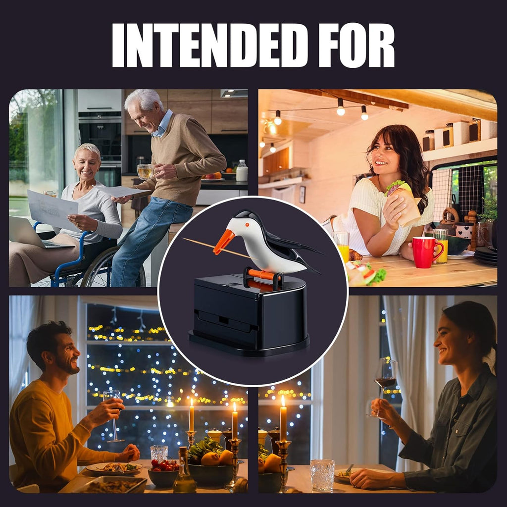 Woodpecker Toothpick Dispenser – Set of 2 Cute Automatic Toothpick Holders