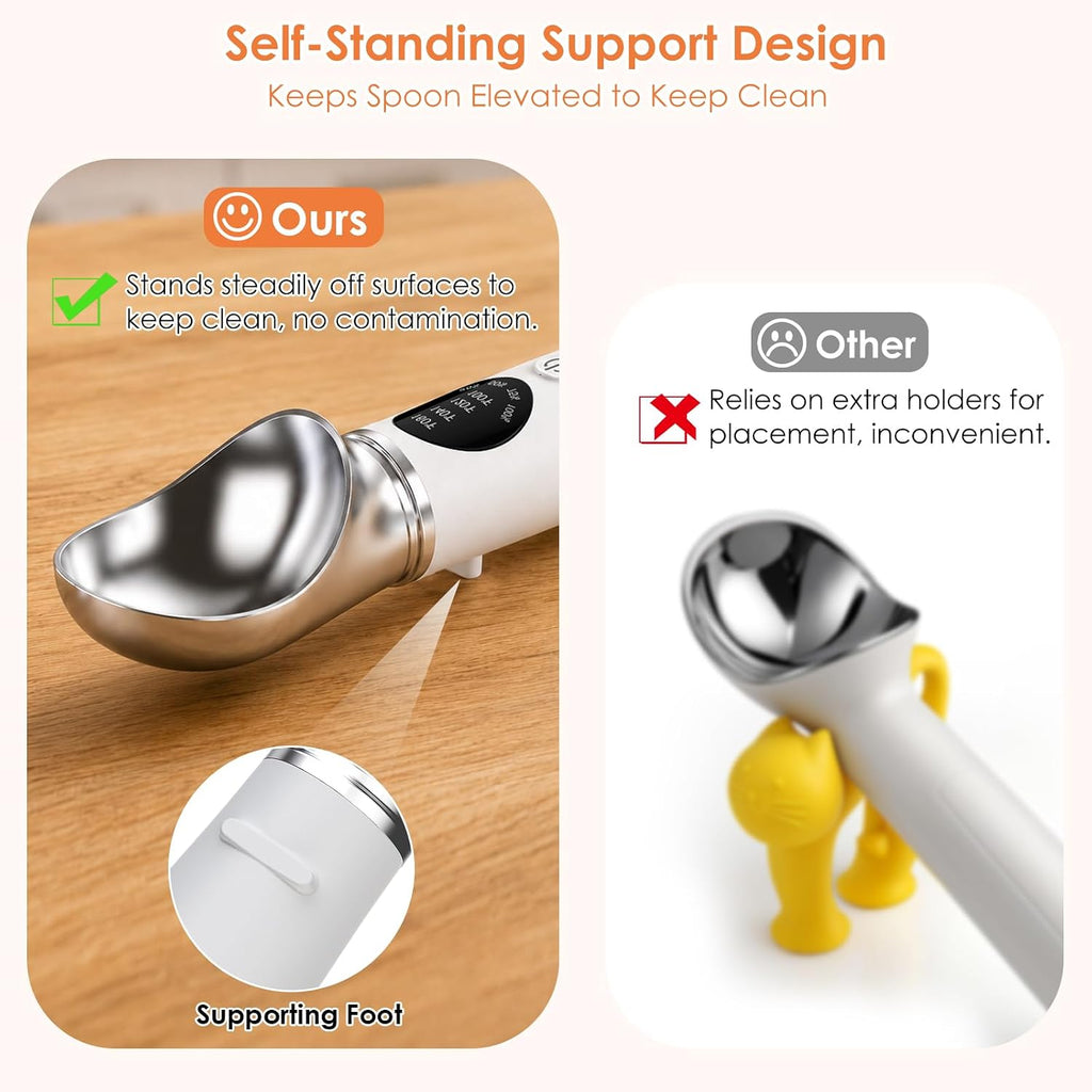 Electric Heated Ice Cream Scoop – Rechargeable Warming Scooper with LED