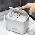 Pop-Up Cotton Swab Holder – 4-Compartment Wall Mount Bathroom Organizer