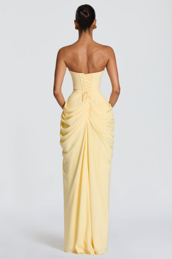 Cyra Elegant Flowing Maxi Occasion Dress