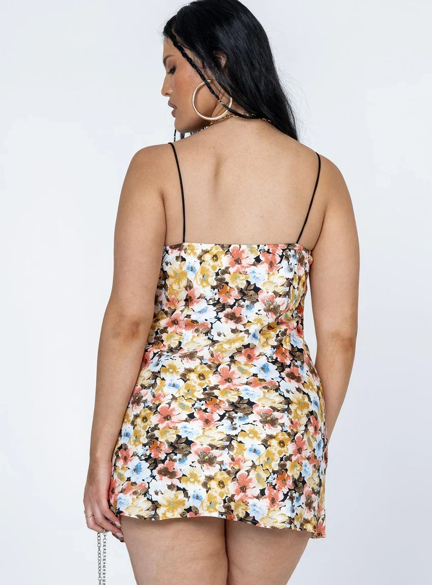 Stargazing Mini Dress Pink Multi Floral